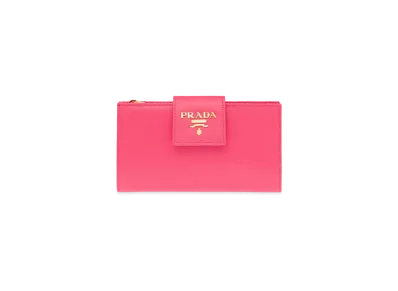 PRADA Saffiano Leather Wallet ”Pink”