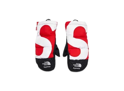 Supreme x The North Face S Logo Nuptse Mitts "Red"