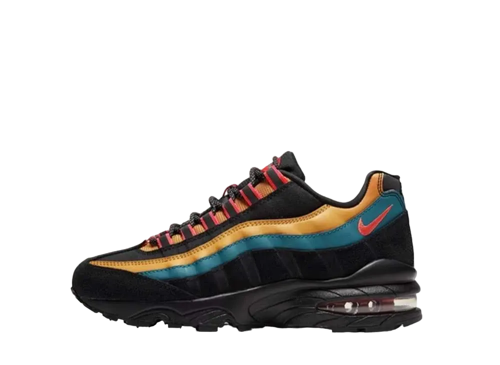 ナイキ GS エアマックス95 "ブラック/ブライトスプルース" (キッズ)