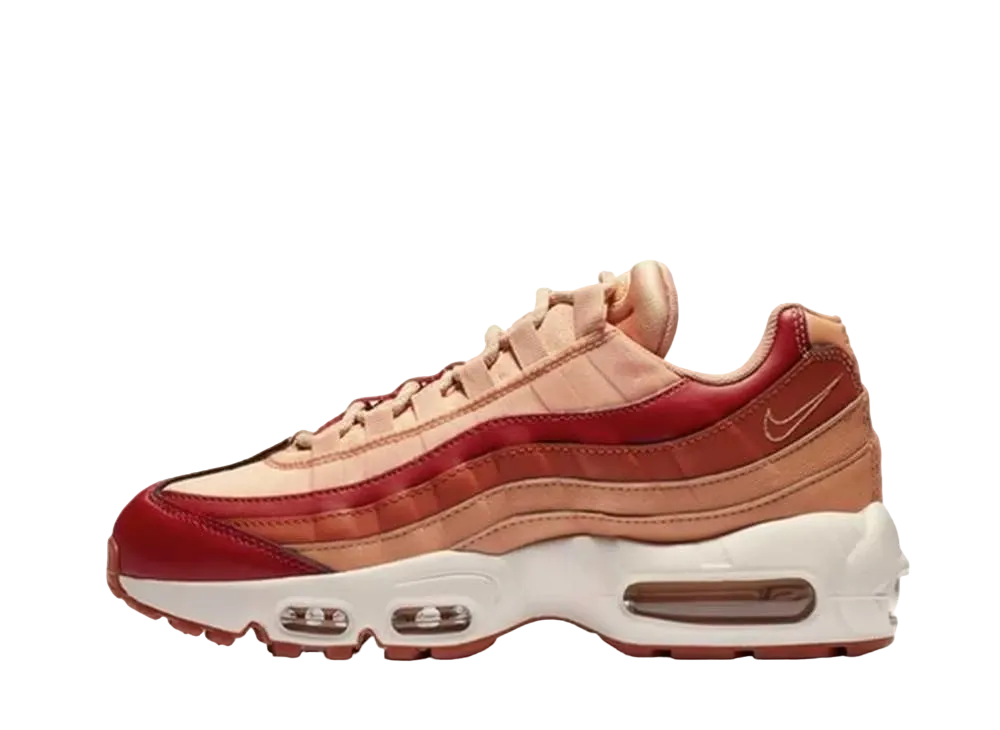 ナイキ ウィメンズ エアマックス95 "チームクリムゾン/ダスティピーチ"