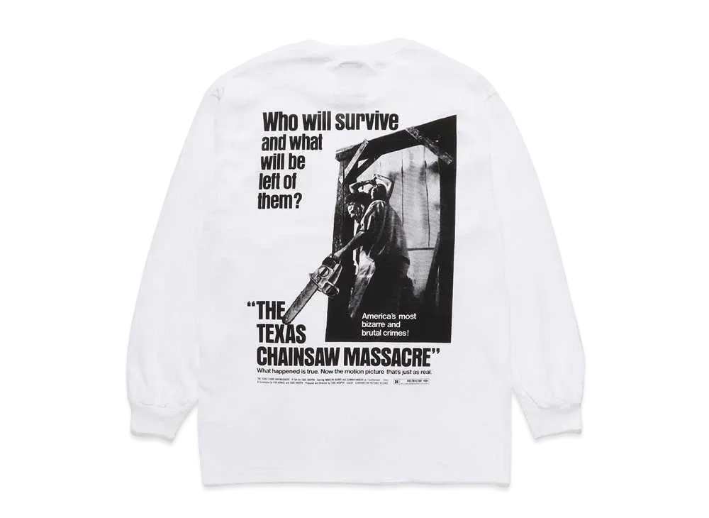 WACKO MARIA THE TEXAS CHAINSAW MASSACRE / LONG SLEEVE T-SHIRT #2 "White"