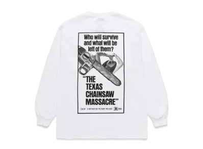 WACKO MARIA THE TEXAS CHAINSAW MASSACRE / LONG SLEEVE T-SHIRT #3 "White"