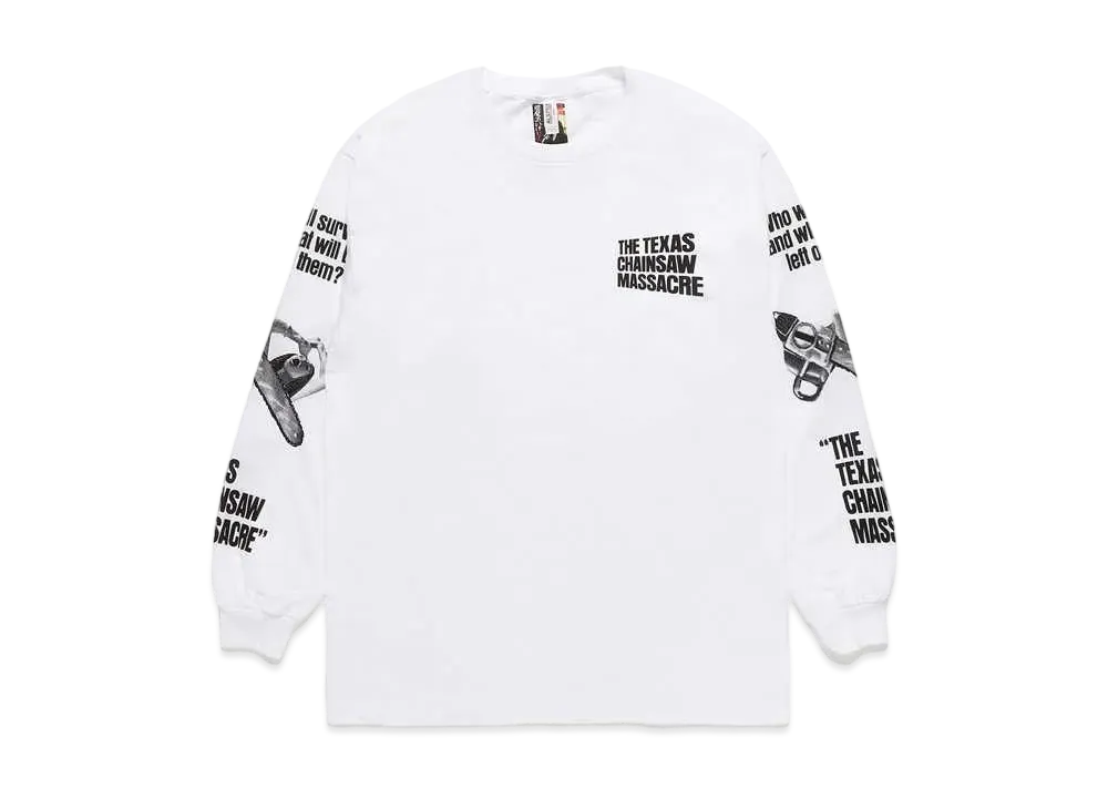 WACKO MARIA THE TEXAS CHAINSAW MASSACRE / LONG SLEEVE T-SHIRT #4 "White"