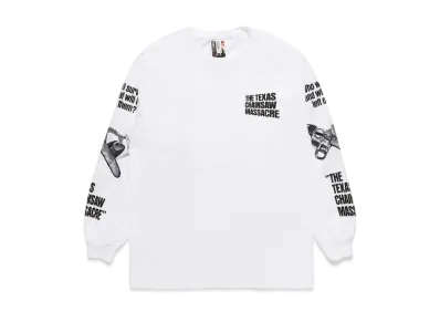 WACKO MARIA THE TEXAS CHAINSAW MASSACRE / LONG SLEEVE T-SHIRT #4 "White"