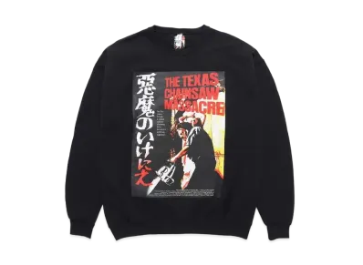 WACKO MARIA THE TEXAS CHAINSAW MASSACRE / SWEAT SHIRT #1 "Black"