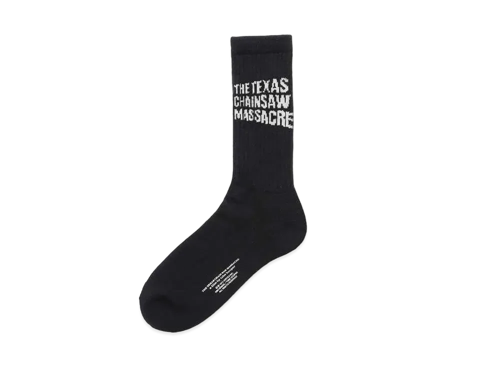 WACKO MARIA THE TEXAS CHAINSAW MASSACRE / SPORTS SOCKS "Black/White"
