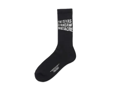 WACKO MARIA THE TEXAS CHAINSAW MASSACRE / SPORTS SOCKS "Black/White"