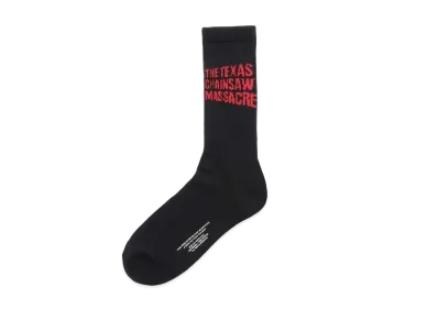 WACKO MARIA THE TEXAS CHAINSAW MASSACRE / SPORTS SOCKS "Black/Red"