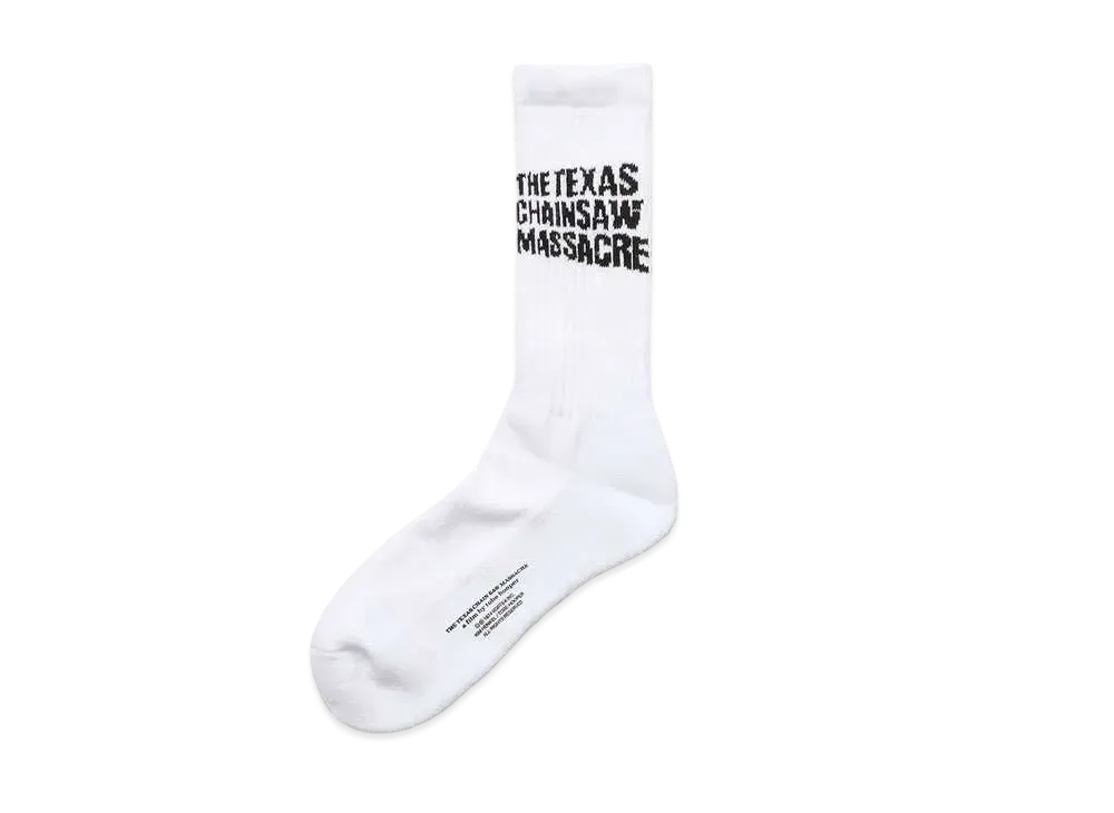 WACKO MARIA THE TEXAS CHAINSAW MASSACRE / SPORTS SOCKS "White/Black"