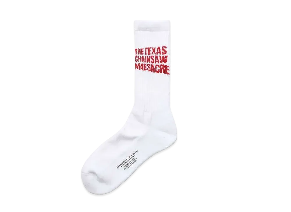 WACKO MARIA THE TEXAS CHAINSAW MASSACRE / SPORTS SOCKS "White/Red"