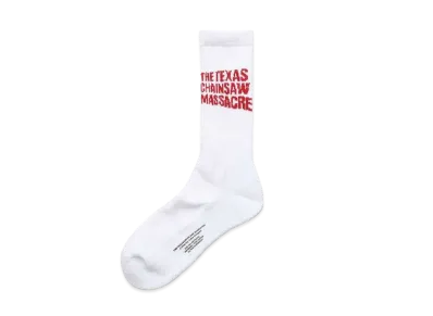 WACKO MARIA THE TEXAS CHAINSAW MASSACRE / SPORTS SOCKS "White/Red"