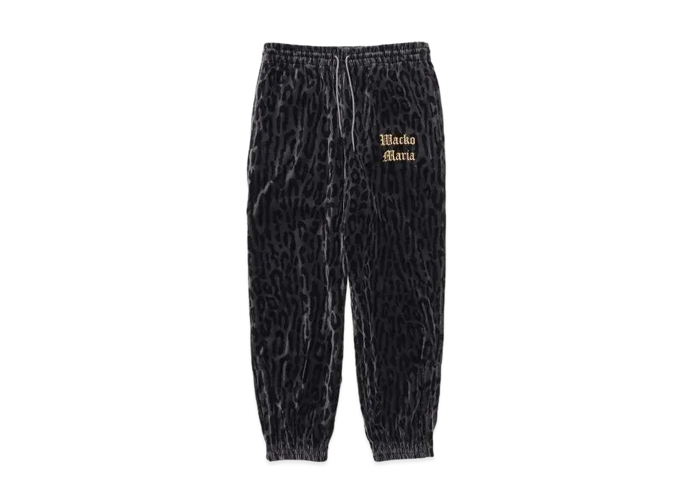 WACKO MARIA LEOPARD VELVET PANTS "Gray"