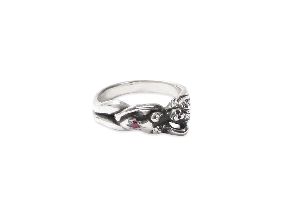 WACKO MARIA NUDE RING "Ruby"