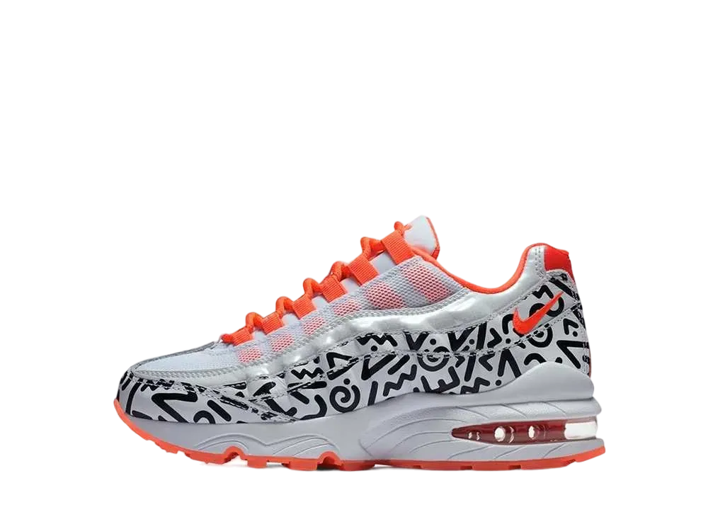 ナイキ GS エアマックス95 "ホワイト/ブラッククリムゾン" (キッズ)