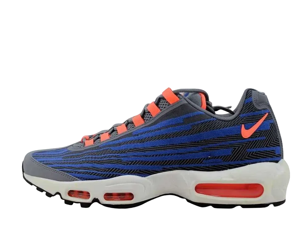 Nike Air Max 95 JCRD "Cool Grey/Bright Mango/Black/Game Royal"
