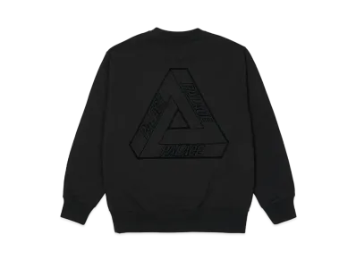 PALACE TRI-STITCH CREW "Black"