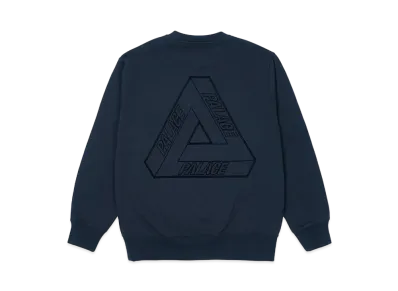 PALACE TRI-STITCH CREW "Navy"