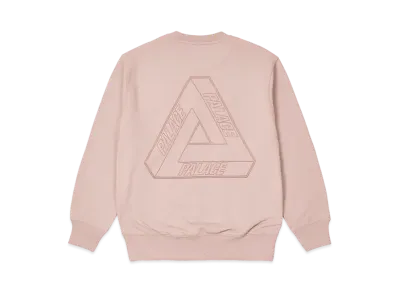 PALACE TRI-STITCH CREW "Pink"