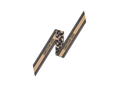 Dior Mizza Mitzah Scarf Silk Twill "Beige/Multicolor"
