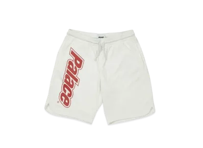 PALACE LOWERCASE FONT SHORTS "White"