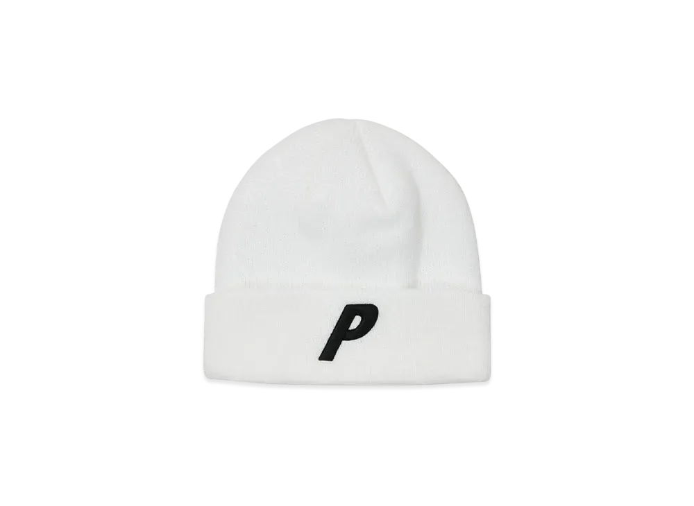 PALACE 3D P BEANIE "White"