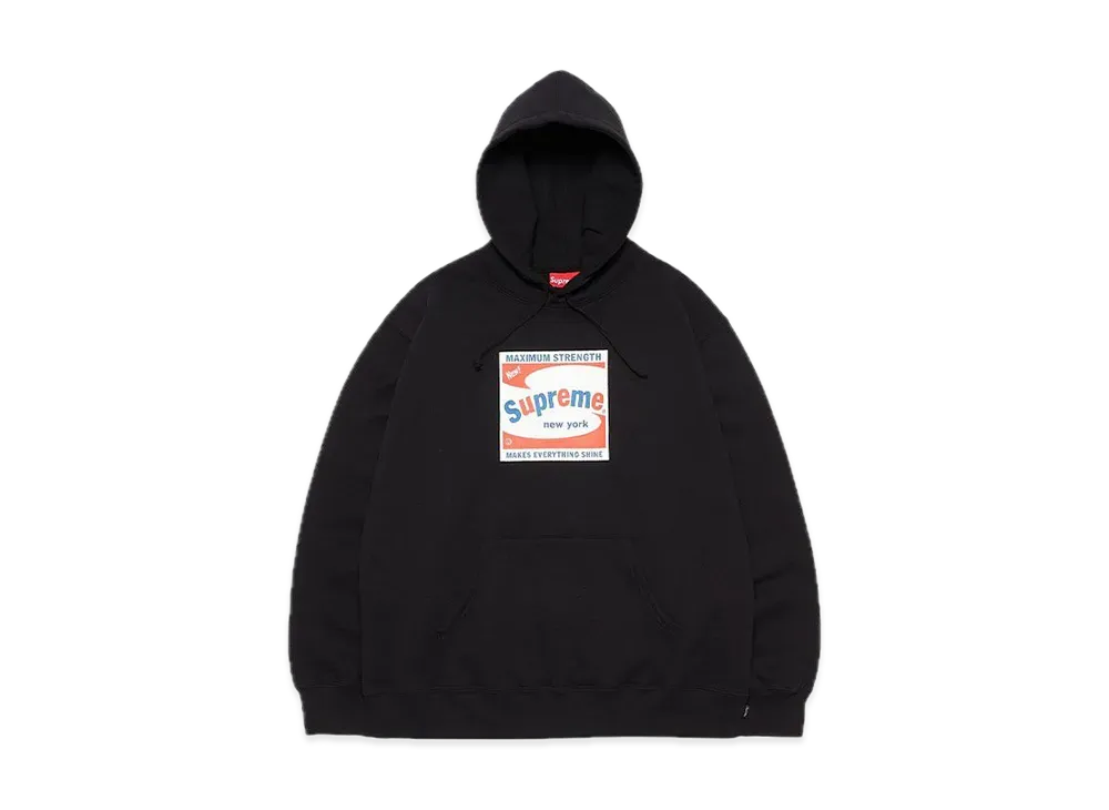Supreme Shine Hooded Sweatshirt "Black"