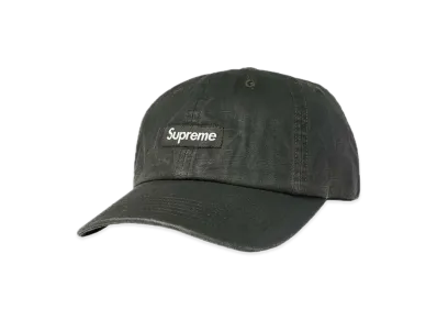 Supreme Small Box Coated Linen 6 Panel "Black"
