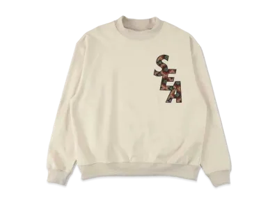 WIND AND SEA S_E_A (PATTERN) CREW NECK "Ivory"