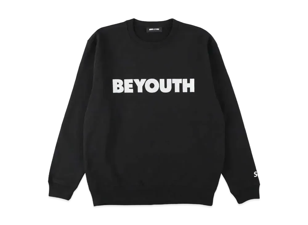 WIND AND SEA BE YOUTH CREW NECK "Black"
