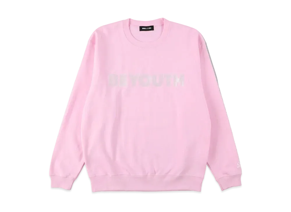 WIND AND SEA BE YOUTH CREW NECK "Light Pink"