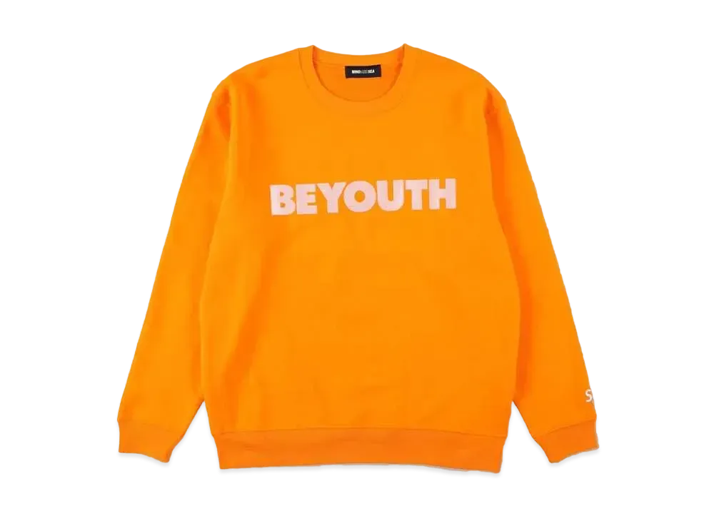 WIND AND SEA BE YOUTH CREW NECK "Orange"