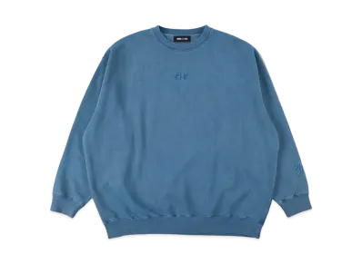 WIND AND SEA SEA (PIGMENT-DYE) CREW NECK "D.Blue"