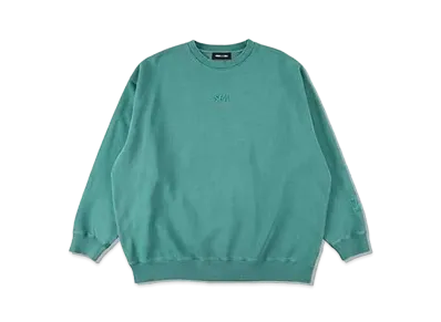 WIND AND SEA SEA (PIGMENT-DYE) CREW NECK "Green"
