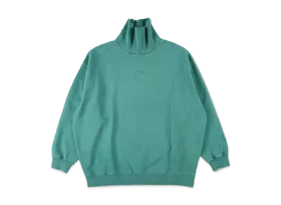 WIND AND SEA SEA (PIGMENT-DYE) TURTLE NECK SWEAT SHIRT "Green"