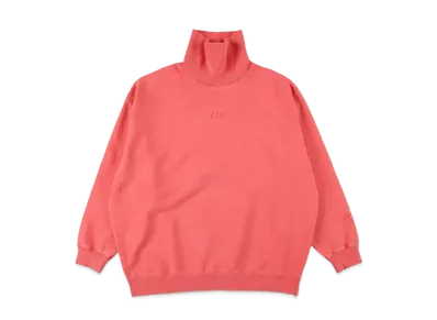 WIND AND SEA SEA (PIGMENT-DYE) TURTLE NECK SWEAT SHIRT "Red"