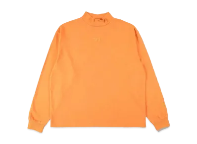 WIND AND SEA SEA (PIGMENT-DYE) L/S MOCKNECK T-SHIRT "Orange"