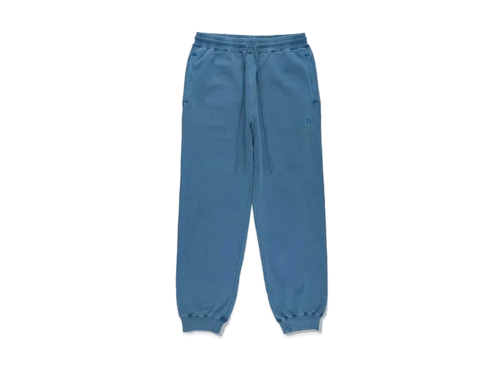 WIND AND SEA SEA (PIGMENT-DYE) SWEAT PANTS "D.Blue"