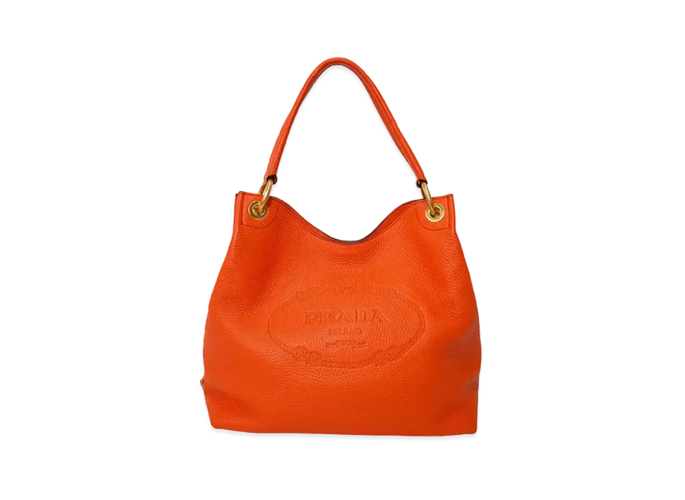 PRADA Logo One Shoulder Bag "Orange"