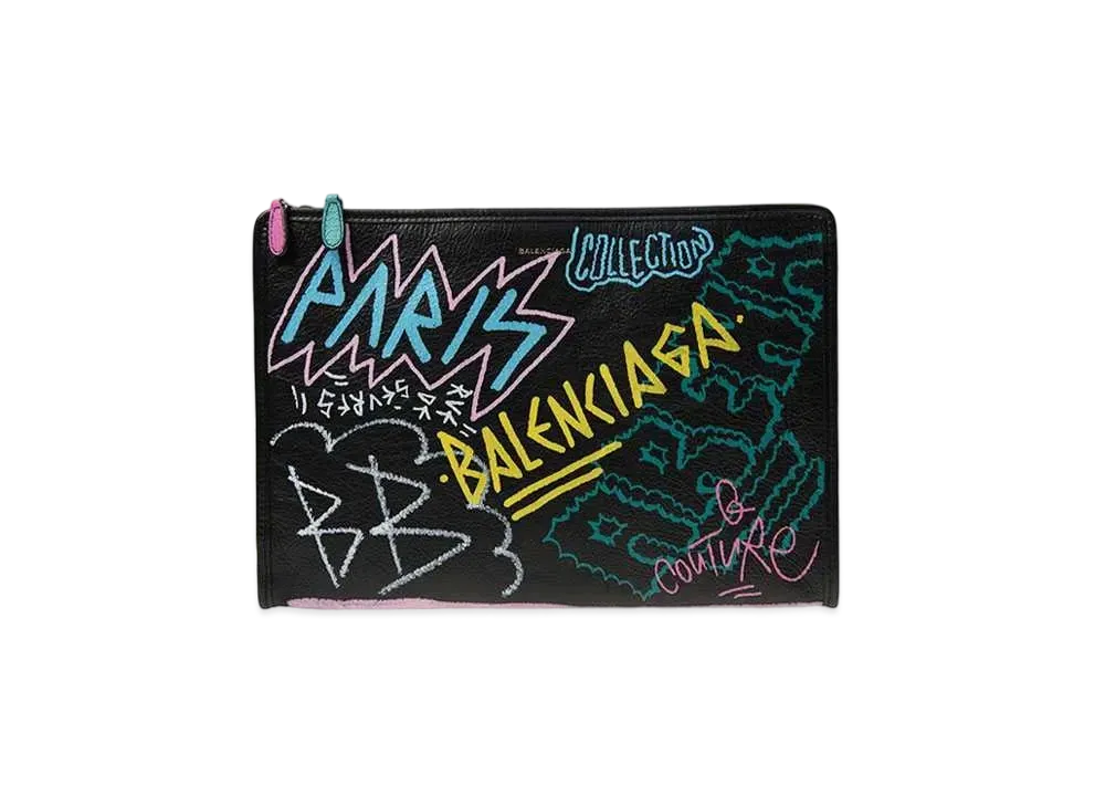 BALENCIAGA Graffiti Bazaar Pouch