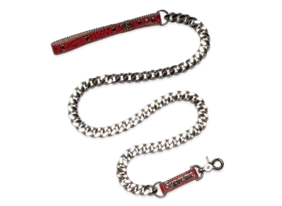 Supreme / B.B. Simon Studded Dog Leash "Red"