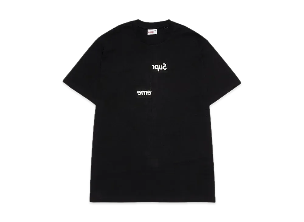 Supreme / Comme des Garçons SHIRT® Split Box Logo Tee "Black"