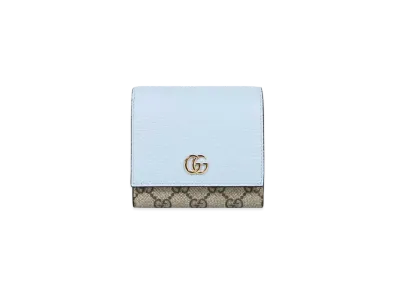 GUCCI GG Marmont Wallet "Blue"