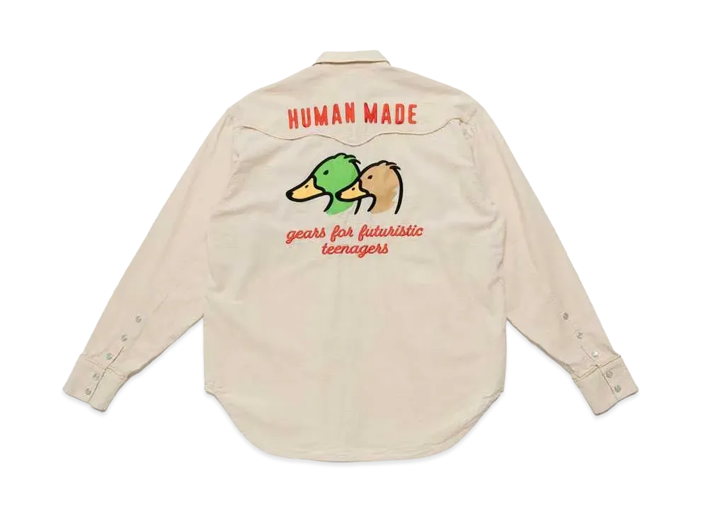 HUMAN MADE WESTERN CHAMBRAY SHIRT "Natural"