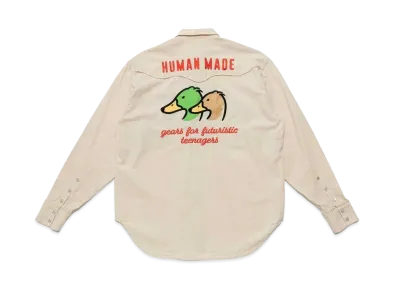 HUMAN MADE WESTERN CHAMBRAY SHIRT "Natural"