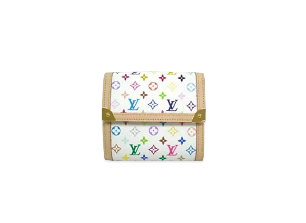 Louis Vuitton Monogram Multicolor Portefeuille Elise ”Blanc”