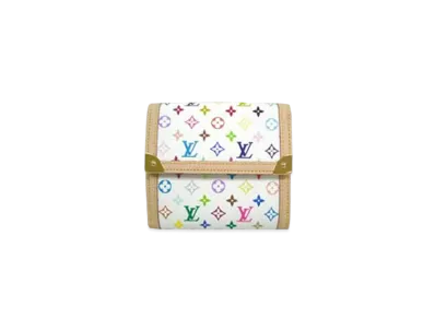 Louis Vuitton Monogram Multicolor Portefeuille Elise ”Blanc”