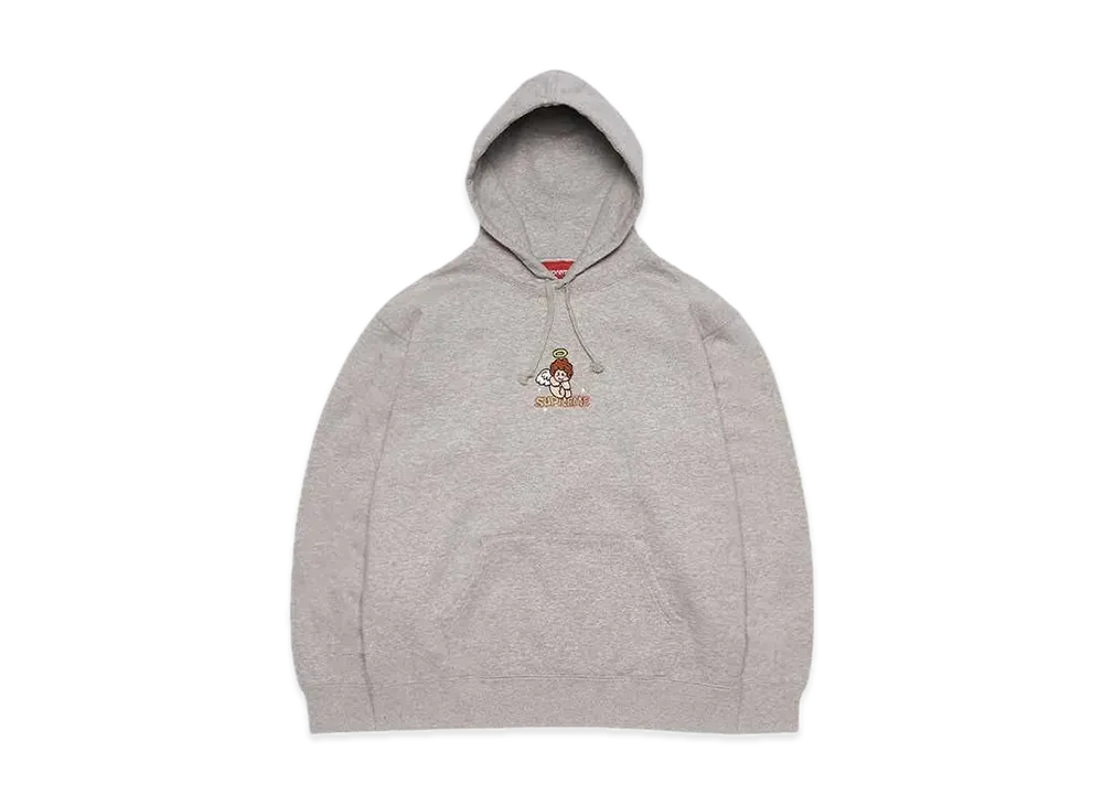 シュプリーム エインジェル フーディー スウェットシャツ "ヘザー グレー"