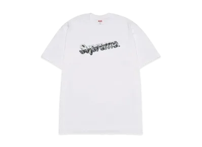 Supreme Chrome Logo Tee "White"
