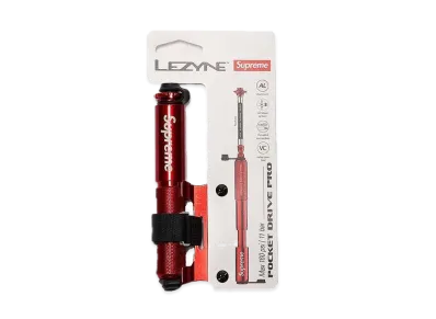 Supreme x Lezyne Pocket Drive Pro Bike Pump "Red"