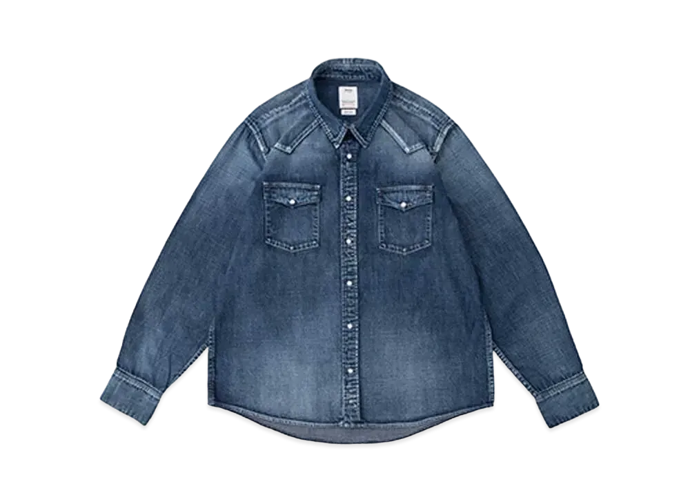 visvim SOCIAL SCULPTURE SHIRT DMGD "Indigo"